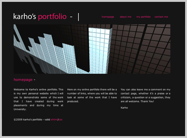 Portfolio Web Design 1