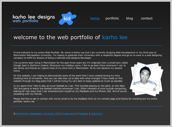 Karho Lee Designs Web Portfolio